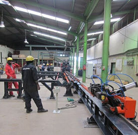 China CNC angle punching line, angle punching, shearing and marking line TJX1516 supplier