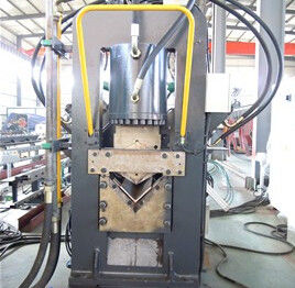 China CNC angle punching line TJX1412-3, 3 punches per side with single-cut supplier